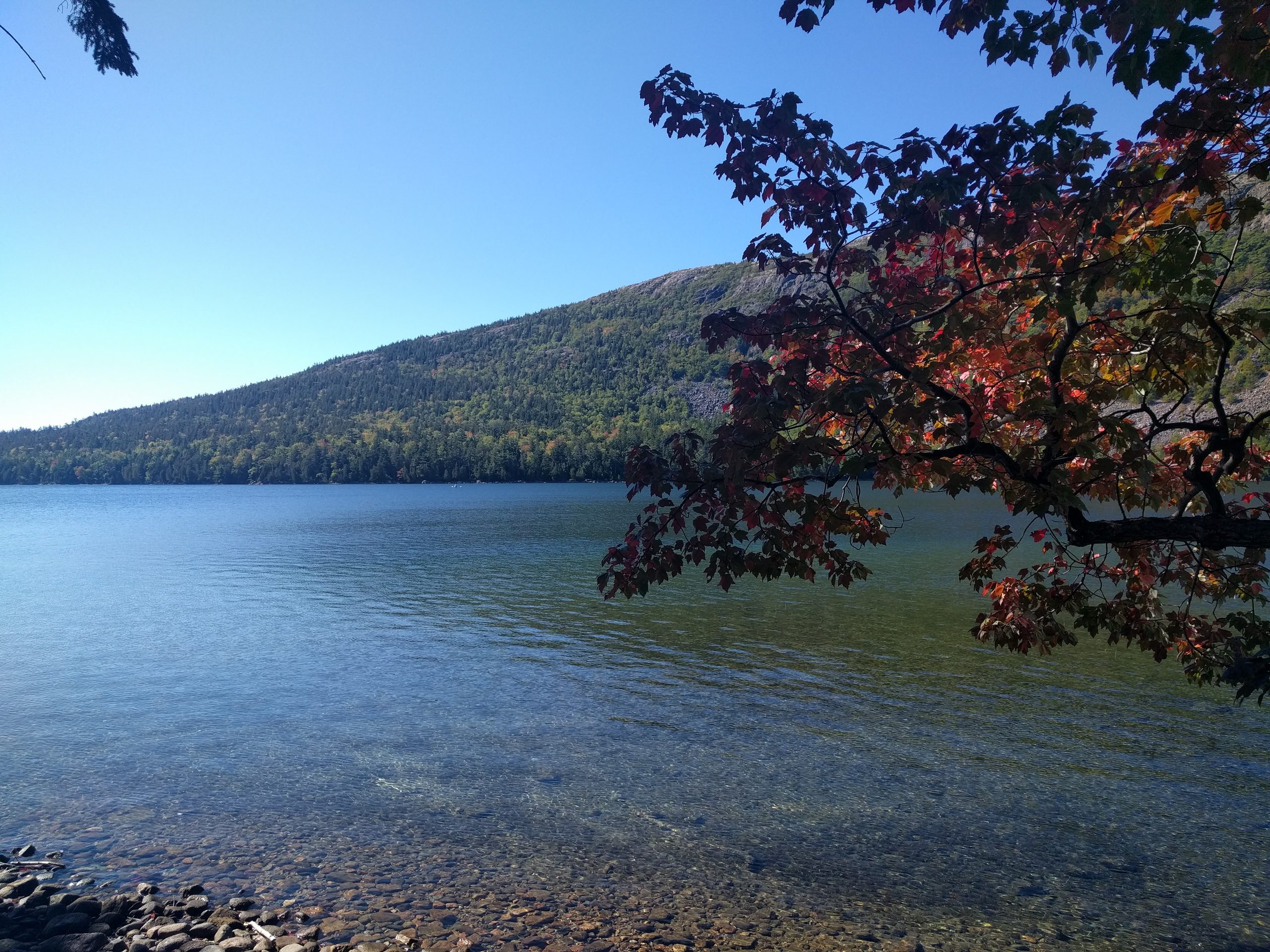 National Park lake in the fall